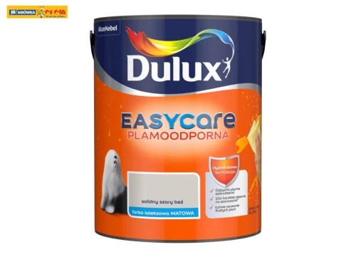 Farba lateksowa do wnętrz plamoodporna Easycare Solidny Szary Beż 5L DULUX