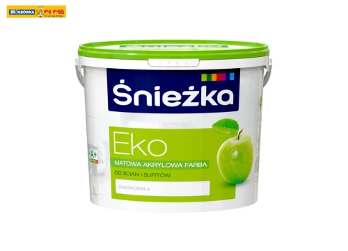 Farba do ścian i sufitów EKO biała 3L ŚNIEŻKA