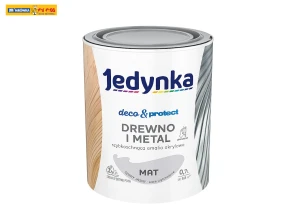 Emalia akrylowa Drewno i Metal Deco&Protect Mat Szary Jasny 0,7L JEDYNKA