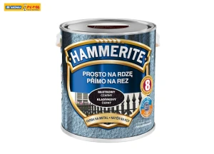 Farba do metalu Prosto na Rdzę Młotkowy Czarny 2,5L HAMMERITE