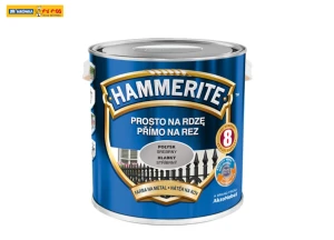 Farba do metalu Prosto na Rdzę Połysk Srebrny 2,5L HAMMERITE