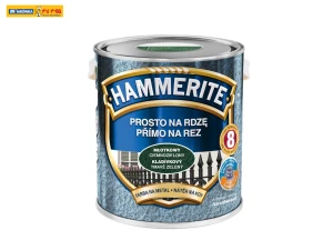 Farba do metalu Prosto na Rdzę Młotkowy Ciemnozielony 2,5L HAMMERITE