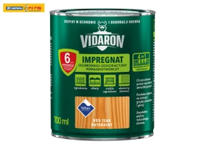 Impregnat Ochronno-Dekoracyjny Powłokotwórczy Teak Naturalny V05 0,7L VIDARON