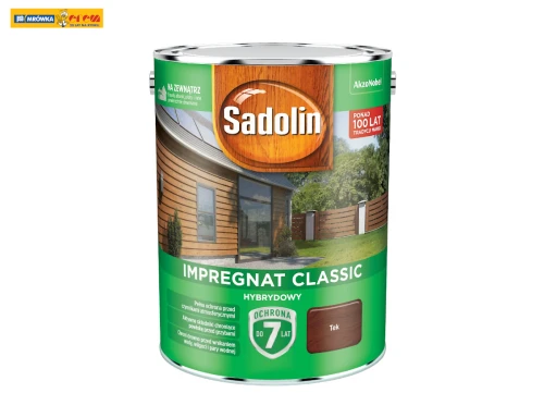 Impregnat Ochronno-Dekoracyjny Hybrydowy Classic Tek 4,5L SADOLIN