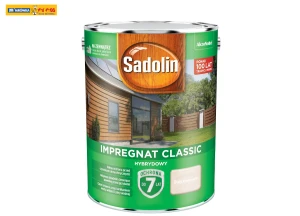 Impregnat Ochronno-Dekoracyjny Hybrydowy Classic Biały Kremowy 4,5L SADOLIN