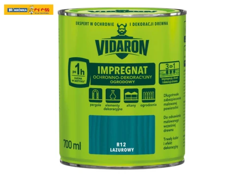 Impregnat Ochronno-Dekoracyjny Ogrodowy Lazurowy R12 0,7L – VIDARON