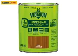 Impregnat Ochronno-Dekoracyjny Ogrodowy Złoty Dąb R04 0,7L VIDARON