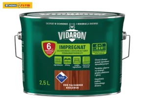 Impregnat Ochronno-Dekoracyjny Powłokotwórczy Palisander Królewski V08 2,5L VIDARON