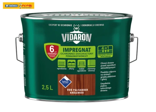 Impregnat Ochronno-Dekoracyjny Powłokotwórczy Palisander Królewski V08 2,5L