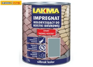 Impregnat koloryzujący do kostki brukowej Silbruk kolor szary 1L Lakma