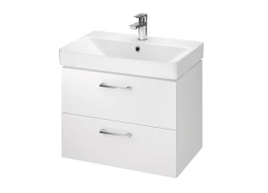 Szafka wisząca z umywalką Lara 60cm biały połysk Cersanit