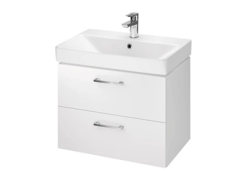 Szafka wisząca z umywalką Lara 60cm biały połysk Cersanit