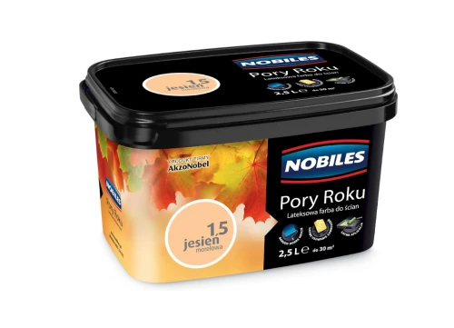 Farba lateksowa do wnętrz Pory Roku Jesień Morelowa 15 2,5L NOBILES 5904078072967