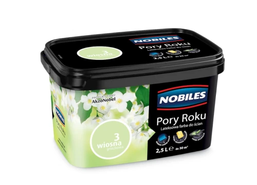 Farba lateksowa do wnętrz Pory Roku Wiosna Groszkowa 3 2,5L NOBILES