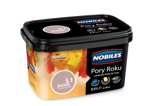 Farba lateksowa do wnętrz Pory Roku Jesień Cynamonowa 51 2,5L NOBILES