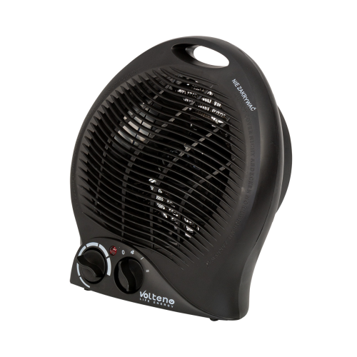 Termowentylator z termostatem czarny 2000 W Volteno eremsklep.pl