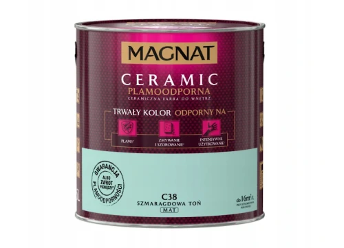 Farba do wnętrz Ceramic Szmaragdowy Toń C38 2,5L MAGNAT