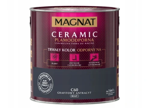 Farba do wnętrz Ceramic Grafitowy Antracyt C60 2,5L MAGNAT