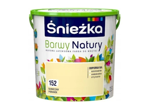 Farba do wnętrz Barwy Natury słoneczny poranek 152 2,5 l Śnieżka