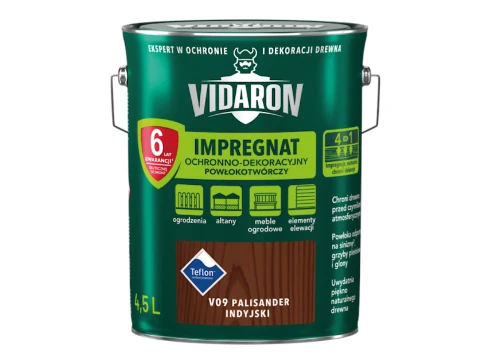 Impregnat Ochronno-Dekoracyjny Powłokotwórczy Palisander Indyjski V09 4,5L VIDARON