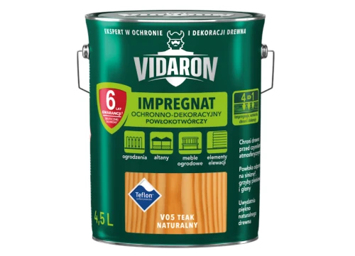 Impregnat ochronno-dekoracyjny powłokotwórczy Teak Naturalny V05 4,5L Vidaron