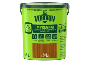 Impregnat Ochronno-Dekoracyjny Ogrodowy Złoty Dąb R04 4,5L VIDARON
