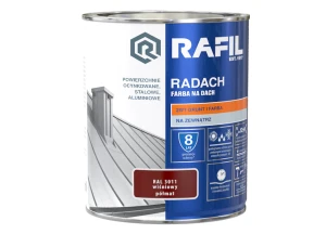 Farba na Dach Radach Półmat Wiśniowy RAL3011 5L RAFIL