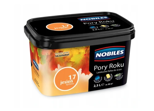 Farba lateksowa do wnętrz Pory Roku Jesień Dyniowa 17 2,5L NOBILES 5904078072981