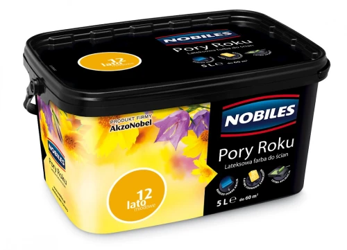 Farba lateksowa do wnętrz Pory Roku Lato Miodowe 12 5L NOBILES