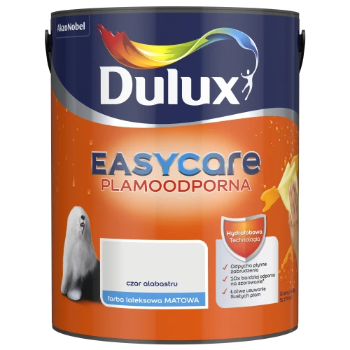 Farba lateksowa do wnętrz plamoodporna Easycare Czar Alabastru 5L DULUX