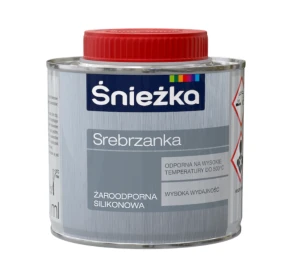 Farba srebrzanka żaroodporna silikonowa Srebrna 0,2 l Śnieżka