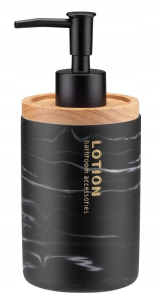 Dozownik na mydło Marble czarny marmur Galicja