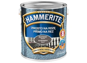 Farba do metalu Prosto na Rdzę Młotkowy Szary 0,7L HAMMERITE