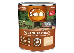 Olej do tarasów i mebli ogrodowych Superdeck Bezbarwny 0,75L SADOLIN