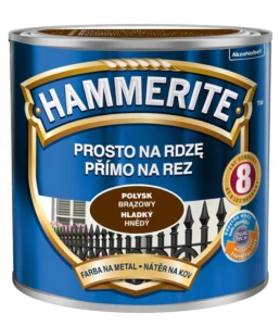 Farba do metalu Prosto na Rdzę Połysk Brązowy 2,5L HAMMERITE