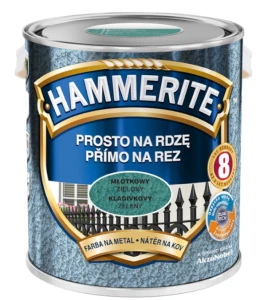 Farba do metalu Prosto na Rdzę Młotkowy zielony 0,7L HAMMERITE