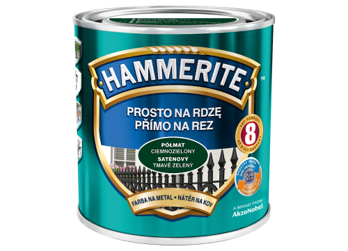 Farba do metalu Prosto na Rdzę Półmat Ciemnozielony 0,7L HAMMERITE