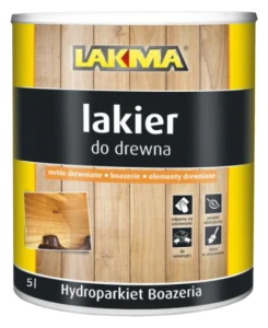 Lakier do drewna Hydroparkiet Boazeria połysk bezbarwny 5 l Lakma