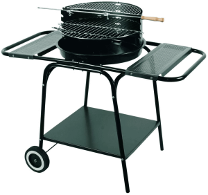 Grill ruchomy okrągły z dwiema bocznymi półkami Master Grill