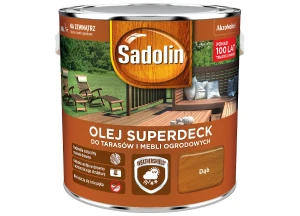 Olej do tarasów i mebli ogrodowych Superdeck Dąb 2,5L SADOLIN