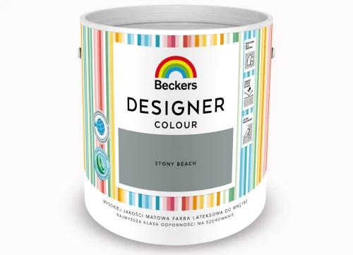 Farba lateksowa do wnętrz Designer Colour Stony Beach 2,5L BECKERS