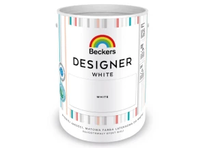 Farba lateksowa do wnętrz Designer White 5L BECKERS