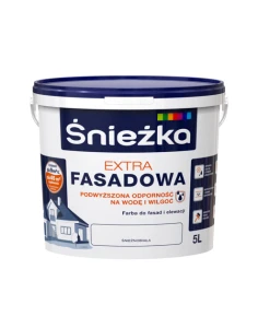 Farba fasadowa Extra śnieżnobiała 5 l Śnieżka