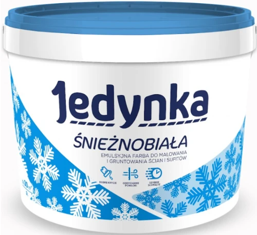 Farba emulsyjna Śnieżnobiała 5L JEDYNKA