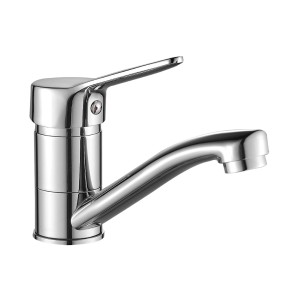 Bateria umywalkowa stojąca z ruchomą wylewką Tibi chrom Kuchinox