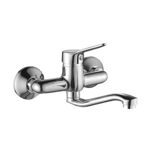 Bateria umywalkowa ścienna tibi chrom Kuchinox