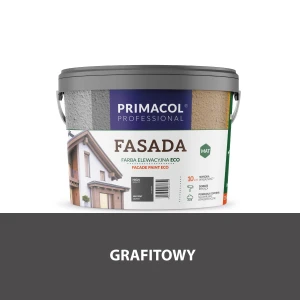Farba elewacyjna Fasada Eco grafitowy 4,5 l Primacol