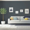 Farba lateksowa plamoodporna Effect 3w1 2,5l grafitowy Dekoral w aranżacji