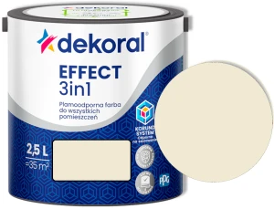 Farba lateksowa plamoodporna Effect 3w1 2,5l naturalny beż Dekoral