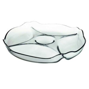 Półmisek szklany dzielony 30 cm Dajar